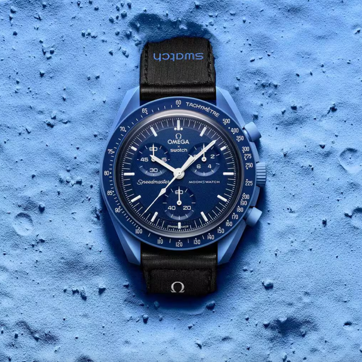 商品画像：Swatch x Omega Bioceramic Moonswatch Mission to Neptune 4