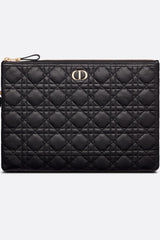 Dior Large Caro Daily Pouch - Black