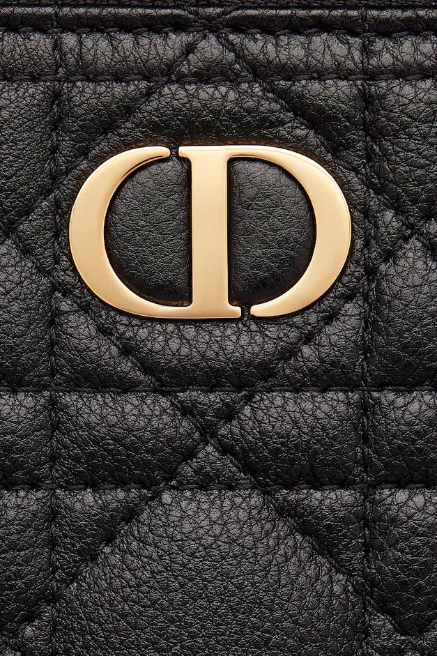 Dior Large Caro Daily Pouch - Black