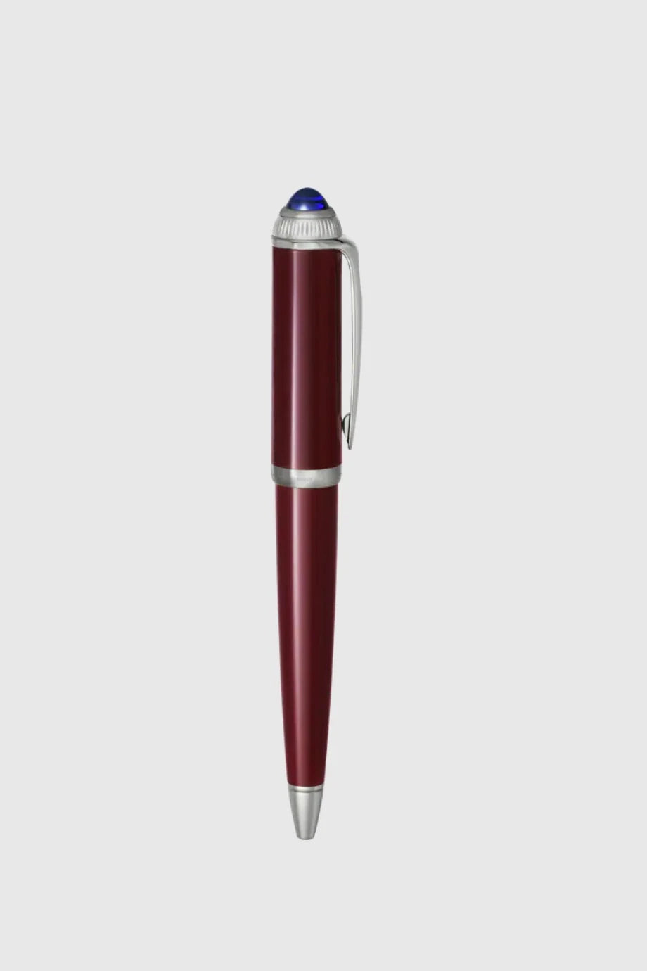 Cartier R de Ballpoint Pen â€“ Burgundy & Palladium Finish