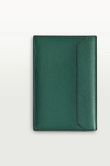 Must de Cartier Four-Credit Card Holder â€“ Peacock Green Calfskin, Stainless Steel Finish (Limited Edition)