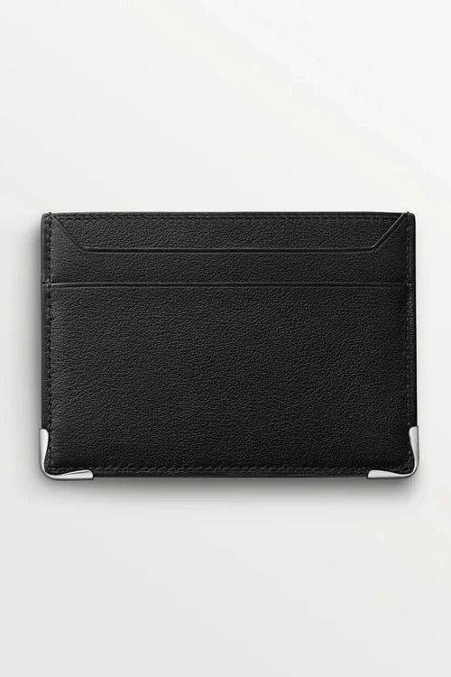 Must de Cartier Double Card Holder – Black Calfskin