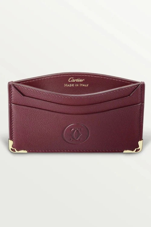 Must De Cartier Double Card Holder - Burgundy