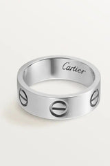 Cartier LOVE Ring – 18K White Gold, Iconic Screw Motif