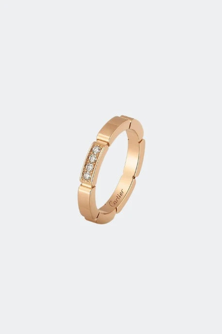 Cartier Maillon Panthère Wedding Band Ring – Rose Gold, Diamond