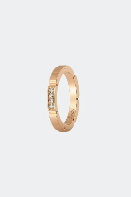 Cartier Maillon Panthère Wedding Band Ring – Rose Gold, Diamond