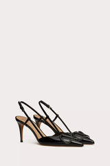 Valentino Garavani VLOGO Signature Patent Leather Slingback Pump