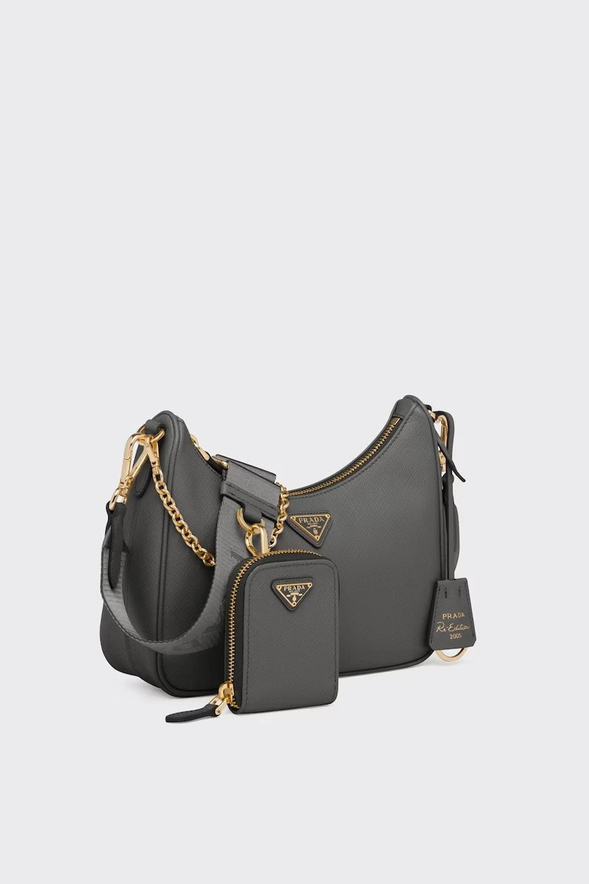 Prada Re-Edition 2005 Saffiano leather bag - Slate