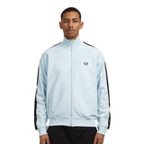 Fred Perry Tonal Tape Track Top – Light Ice/Black