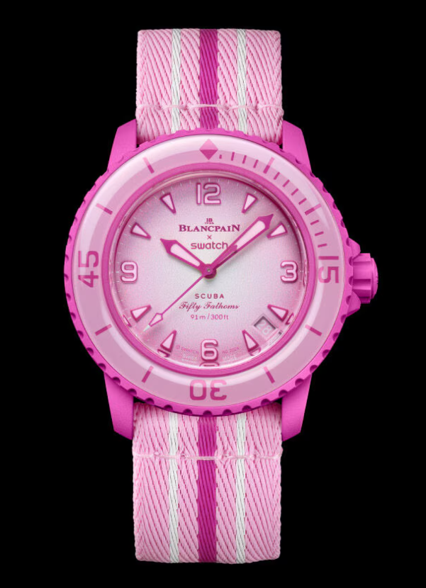 Blancpain X Swatch PINK OCEAN Women’s Watch