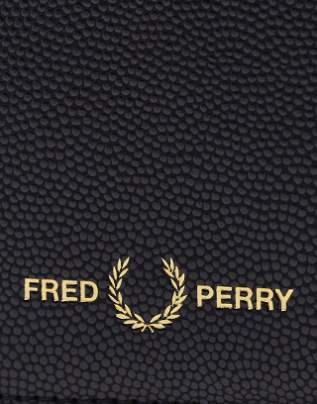 Fred Perry Men's Black Scotch Grain Wallet