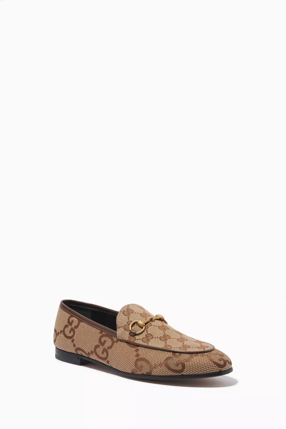 Gucci Maxi GG Jordaan Moccasins â€“ Beige Supreme Canvas