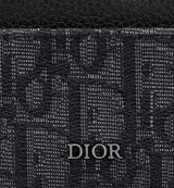 Dior Card Holder â€“ Black Dior Oblique Jacquard & Grained Calfskin