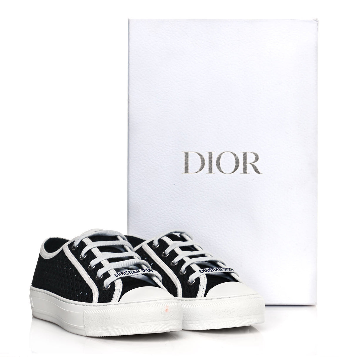 CHRISTIAN DIOR Resille Embroidered Walk'N'Dior Low Top Sneakers