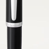 Cartier R de Cartier Ballpoint Pen â€“ Black & Palladium Finish