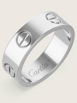 Cartier LOVE Ring – 18K White Gold, Iconic Screw Motif