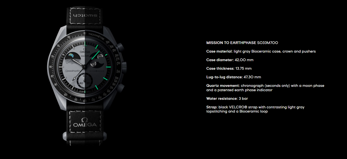 OMEGA X Swatch MoonSwatch - MISSION TO EARTHPHASE