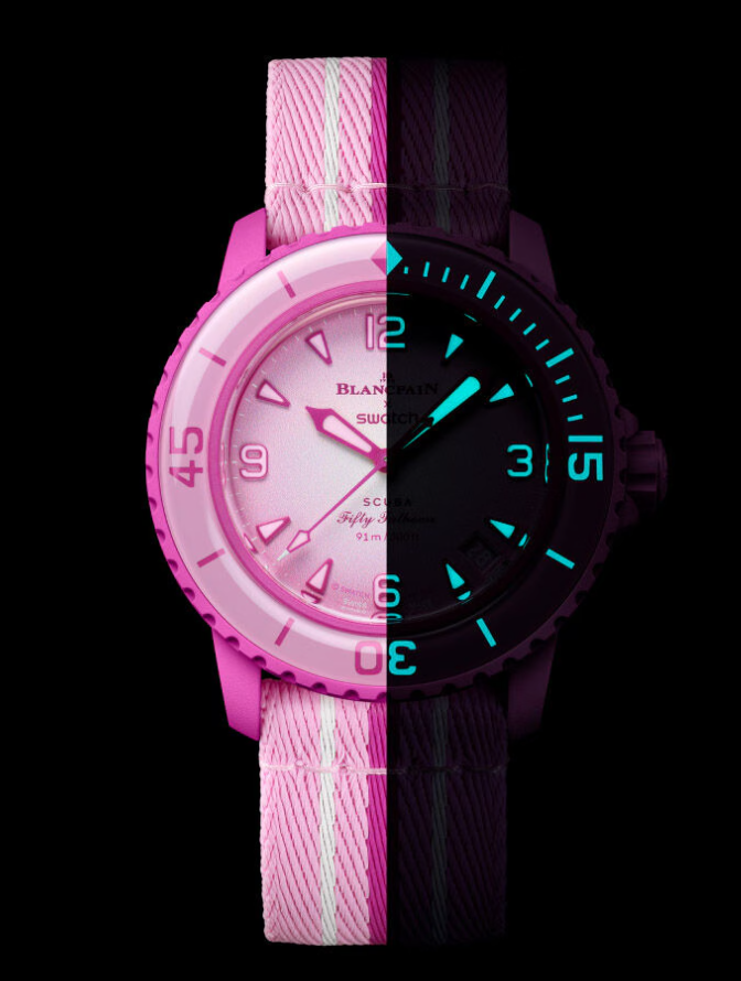 Blancpain X Swatch PINK OCEAN Women’s Watch