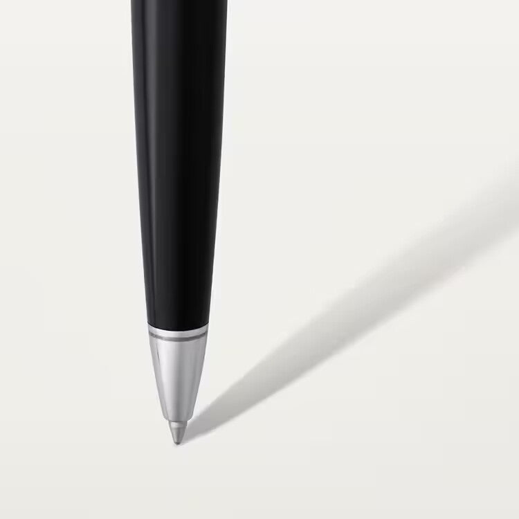 Cartier R de Cartier Ballpoint Pen â€“ Black & Palladium Finish