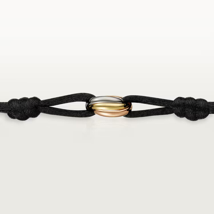 Cartier Trinity Bracelet â€“ 18K White, Rose & Yellow Gold, Cord