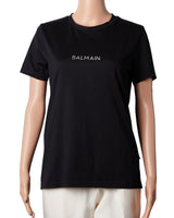 Balmain Paris Logo Print T-Shirt Black