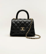 Chanel Coco Mini Flap Bag with Top Handle