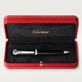 Cartier R de Cartier Ballpoint Pen â€“ Black & Palladium Finish