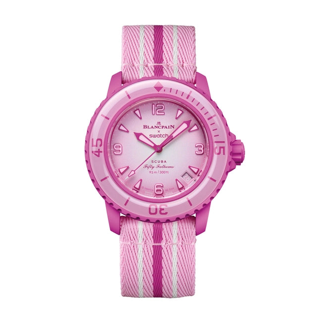 Blancpain X Swatch PINK OCEAN Women's Watch – Hoods Live