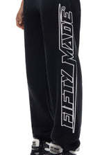 Embroidered Logo Joggers Black