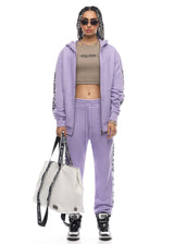 Embroidered Logo Joggers Lilac