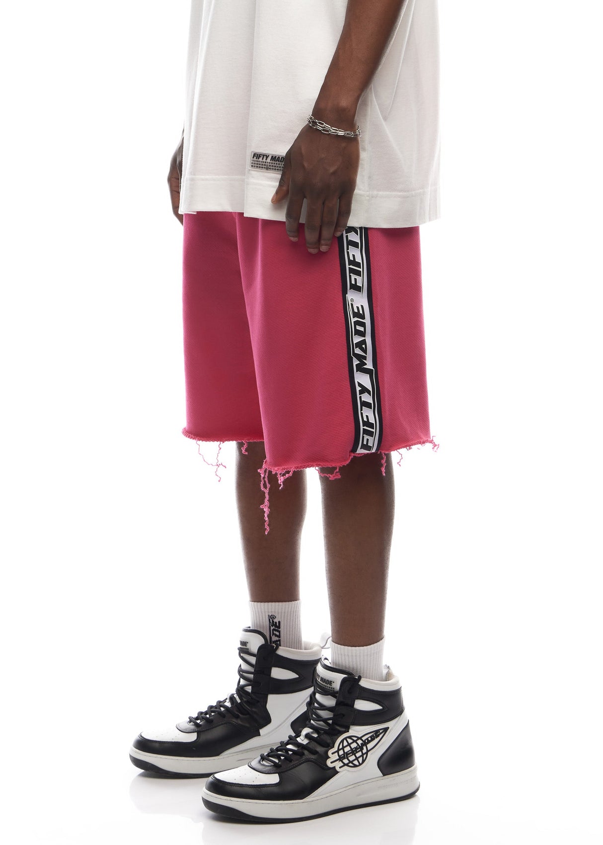 Logo Tape Shorts Fuchsia