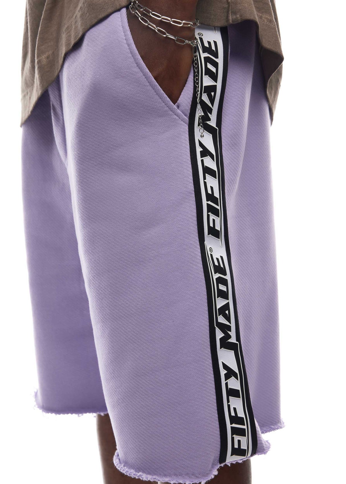 Logo Tape Shorts Lilac