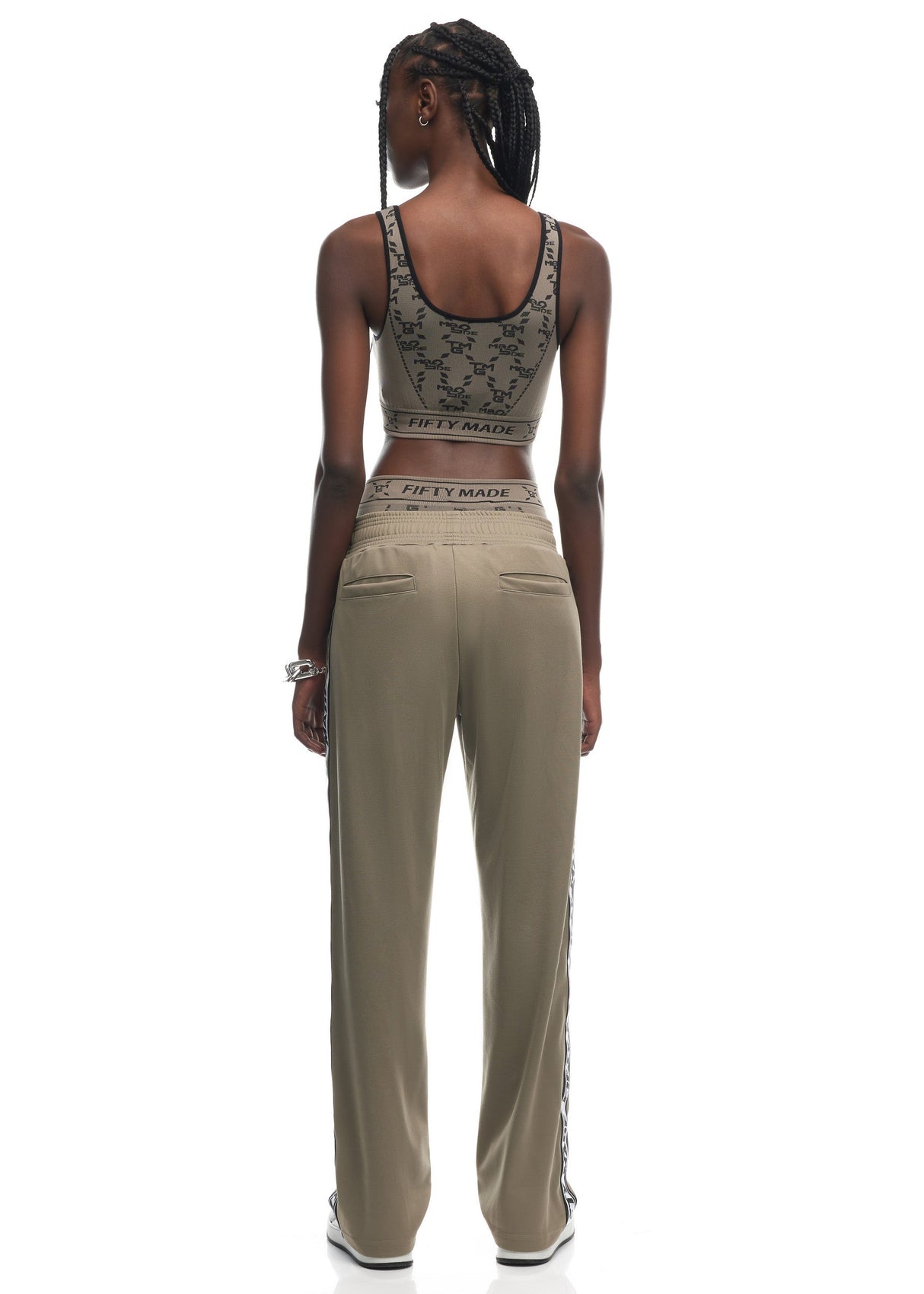 Band Track Pants Beige