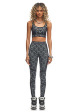 Bio-based Monogram Seamless Leggings Black