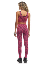 Bio-based Monogram Seamless Leggings Fuchsia