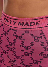 Bio-based Monogram Seamless Leggings Fuchsia