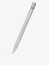 Santos de Cartier Ballpoint Pen – Palladium-Finish Metal, Graphic Engraving