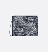 Dior 30 Montaigne Dea Pouch – Blue Toile de Jouy Reverse Jacquard