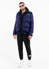 2-in-1 Short PUFFA Gilet & Jacket Navy Unisex