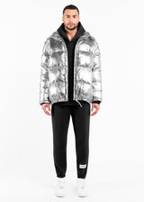 2-in-1 Short PUFFA Gilet & Jacket Silver Unisex