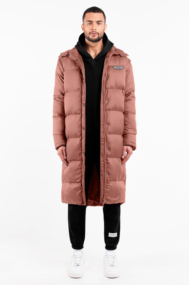 2-in-1 Long PUFFA Gilet & Jacket Dusty Pink Unisex