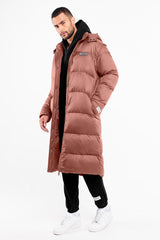 2-in-1 Long PUFFA Gilet & Jacket Dusty Pink Unisex