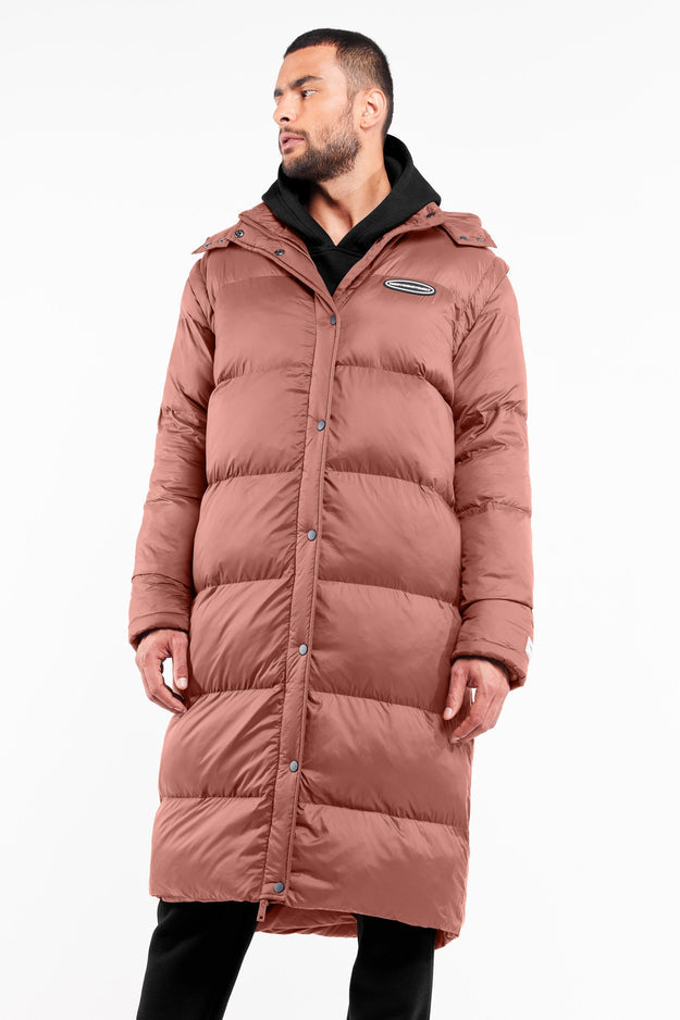 2-in-1 Long PUFFA Gilet & Jacket Dusty Pink Unisex