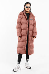 2-in-1 Long PUFFA Gilet & Jacket Dusty Pink Unisex