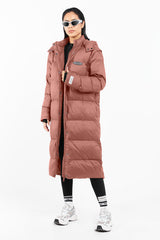 2-in-1 Long PUFFA Gilet & Jacket Dusty Pink Unisex