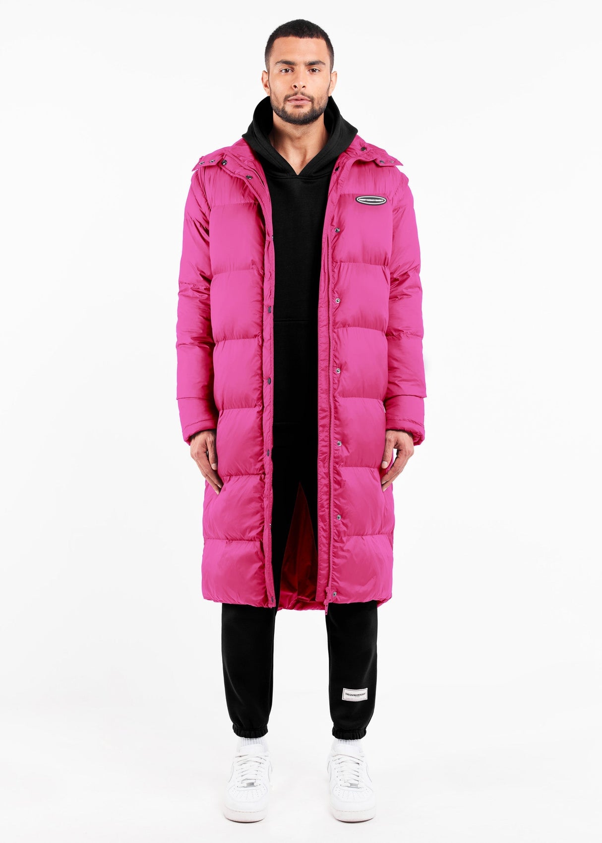 2-in-1 Long PUFFA Gilet & Jacket Fuschia Unisex