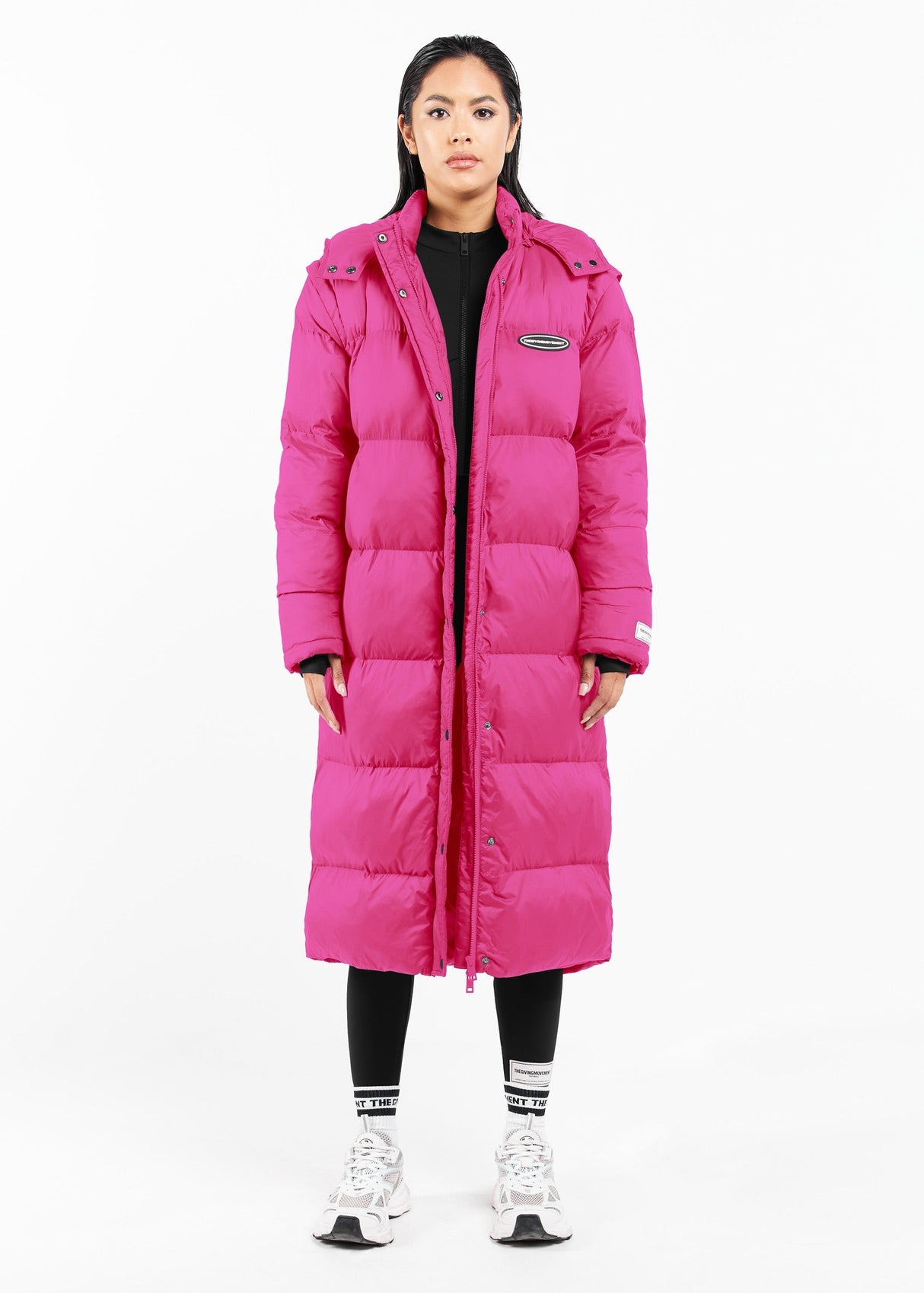 2-in-1 Long PUFFA Gilet & Jacket Fuschia Unisex