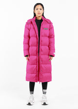 2-in-1 Long PUFFA Gilet & Jacket Fuschia Unisex