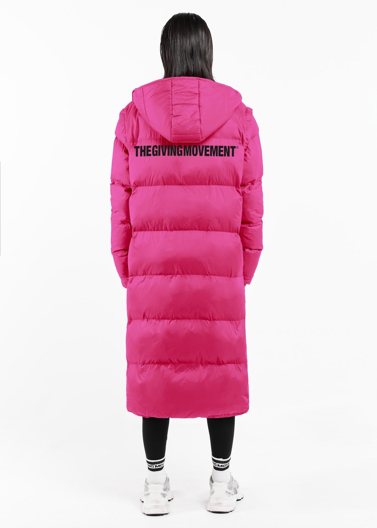 2-in-1 Long PUFFA Gilet & Jacket Fuschia Unisex