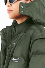 2-in-1 Long PUFFA Gilet & Jacket Khaki Unisex